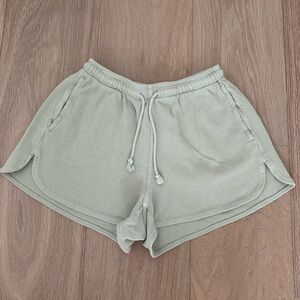 brandy meville discontinued light green shorts